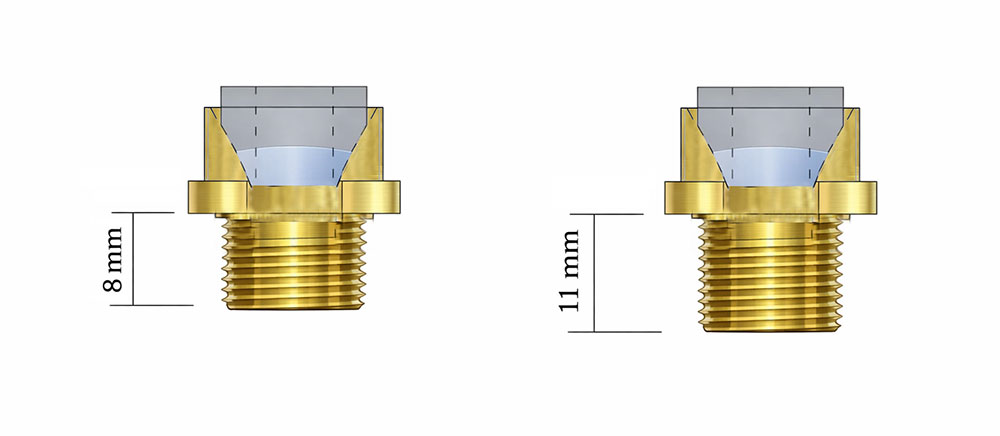 Serre câble électrique Tenso en laiton - blocage de câble - M10x1mm pour petit Ø de câble